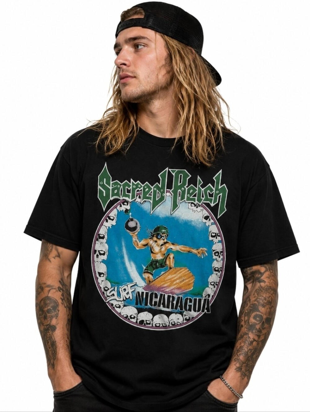 Sacred Reich Surf Nicaragua Small Shirt